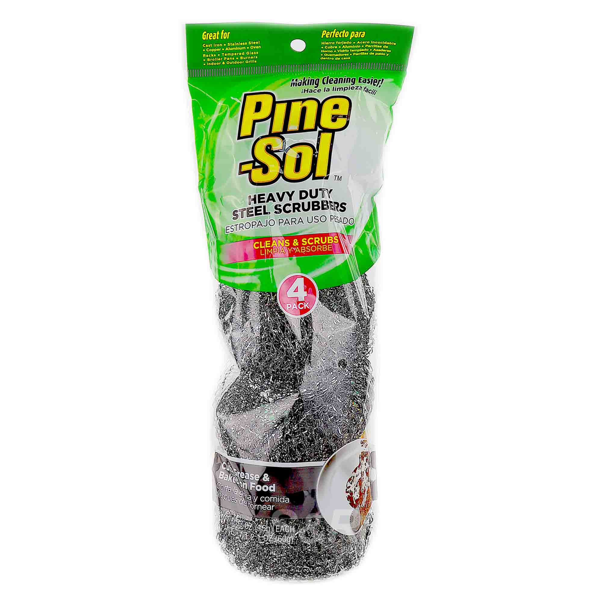 Pine-Sol Heavy Duty Steel Scrubber 4pcs Pine-Sol Heavy Duty Steel Scrubber 4pcs